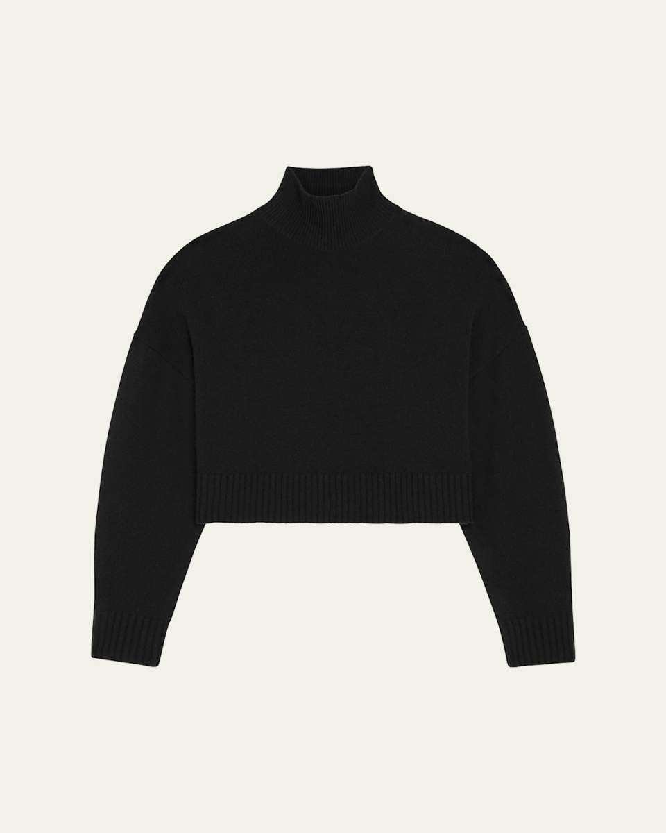 Cropped Cashmere Pullover Sweat